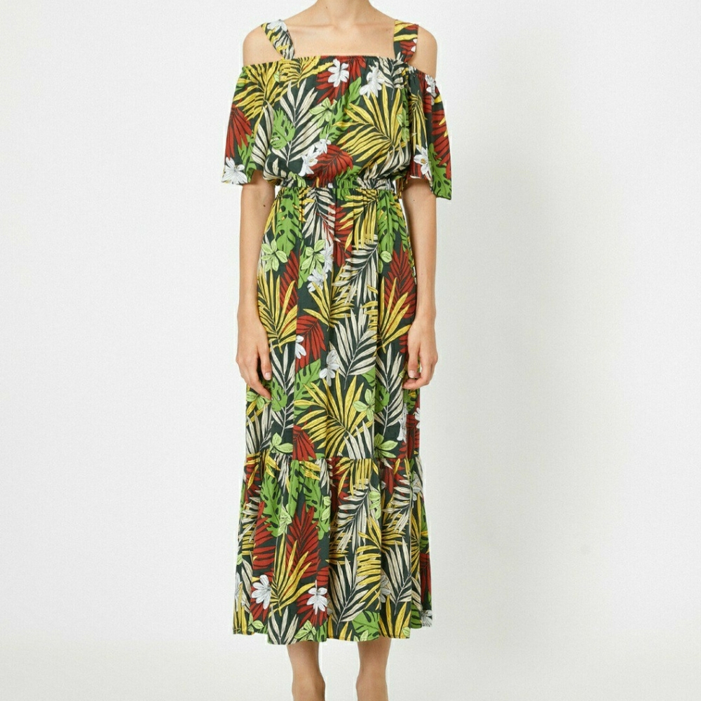 Off Shoulders Floral Dress